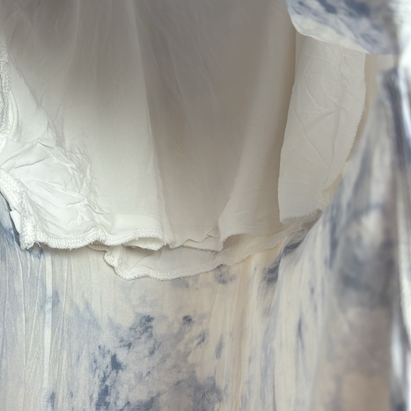 Double Zero women’s tie dye lined to knee spaghetti strap slip dress Large - Picture 9 of 10